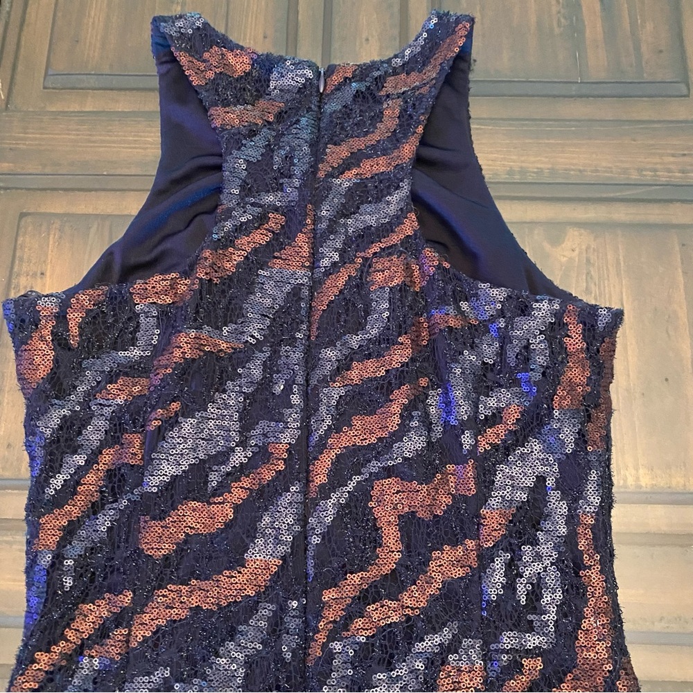 David Meister Black and Brown Sequined Dress - Picture 5 of 16